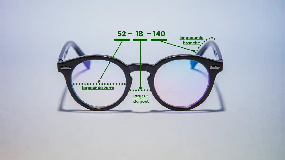 Taille des lunettes