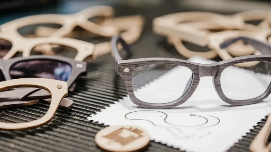 fabrication de lunettes insertion charnières